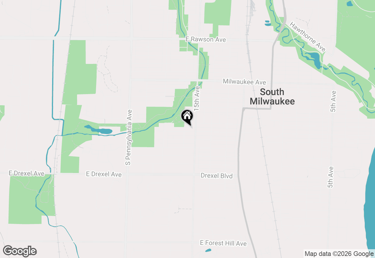 Map of 1520 Menomonee Ave, South Milwaukee, WI 53172