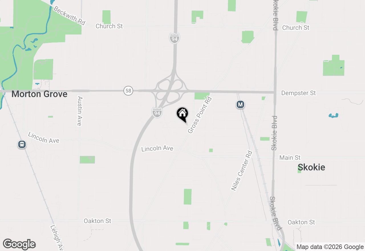 Map of 5341 Greenleaf Street, Skokie, IL 60077