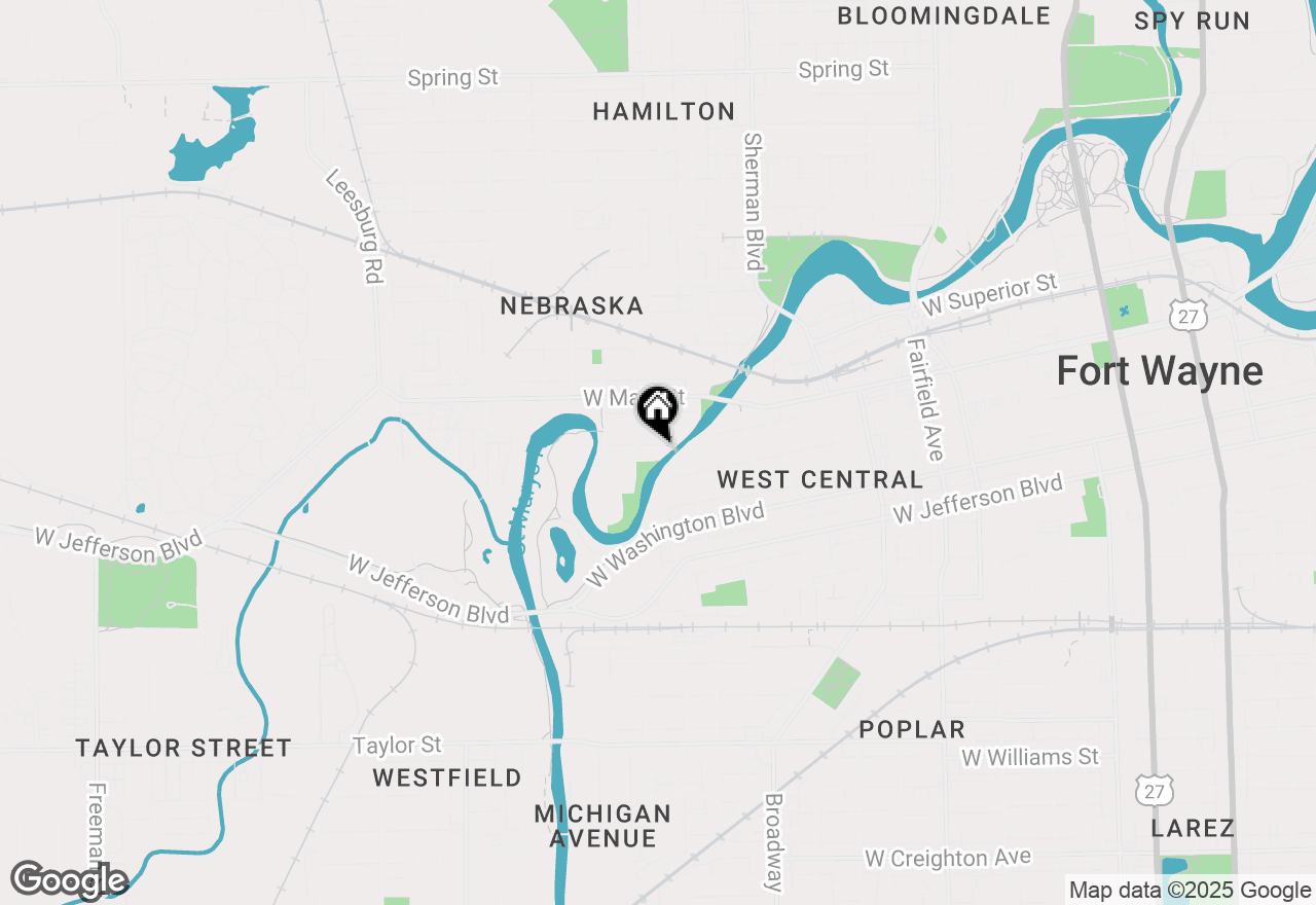 Map of 1318 Camp Allen Drive, Fort Wayne, IN 46808
