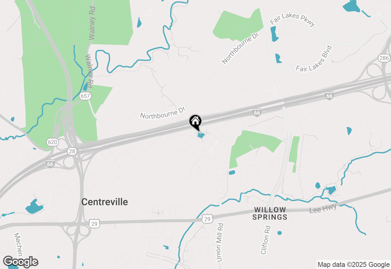 Map of 5325 Cupids Dart Drive, Centreville, VA 20120