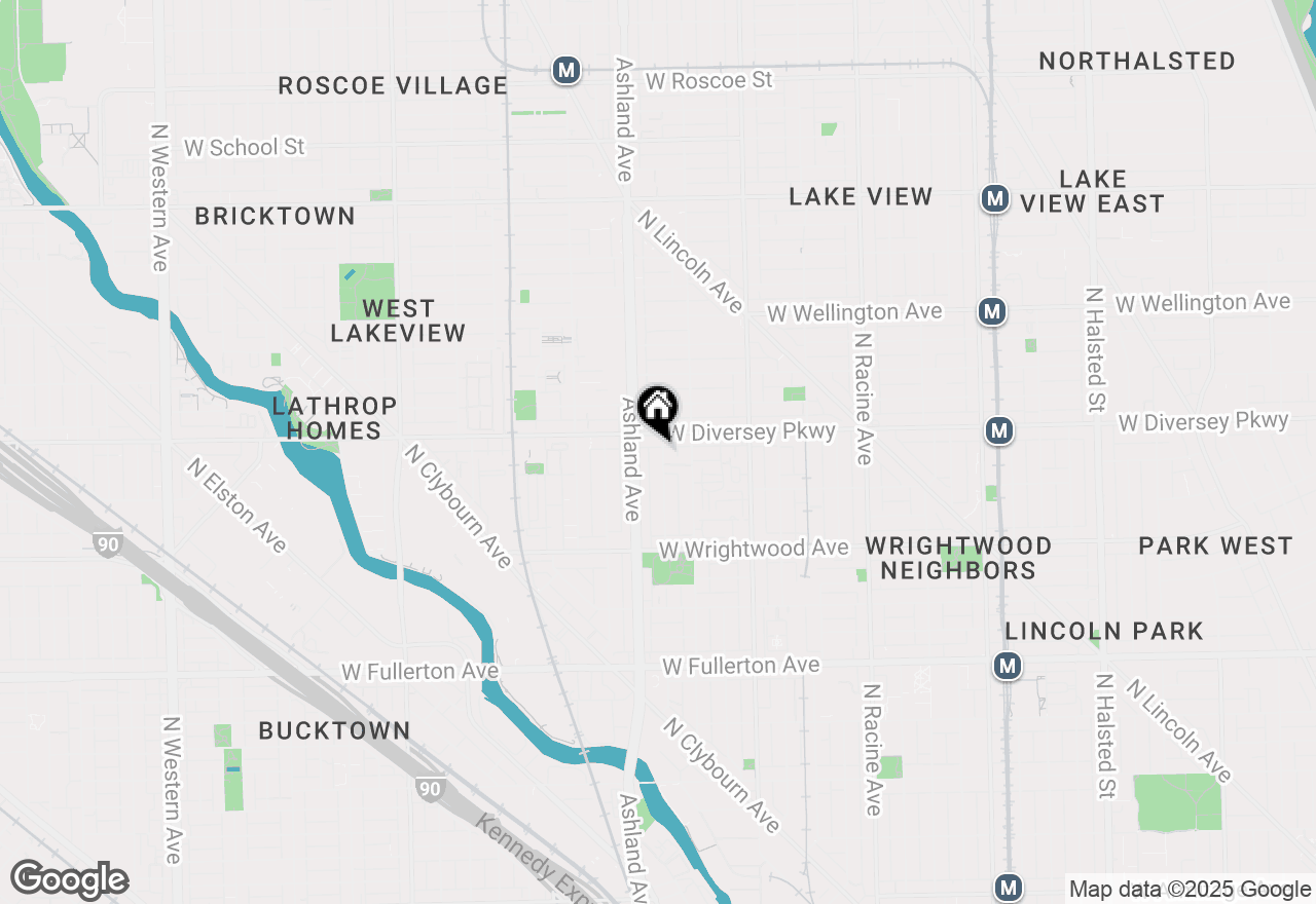 Map of 2742 N Bosworth Avenue #3, Chicago, IL 60614