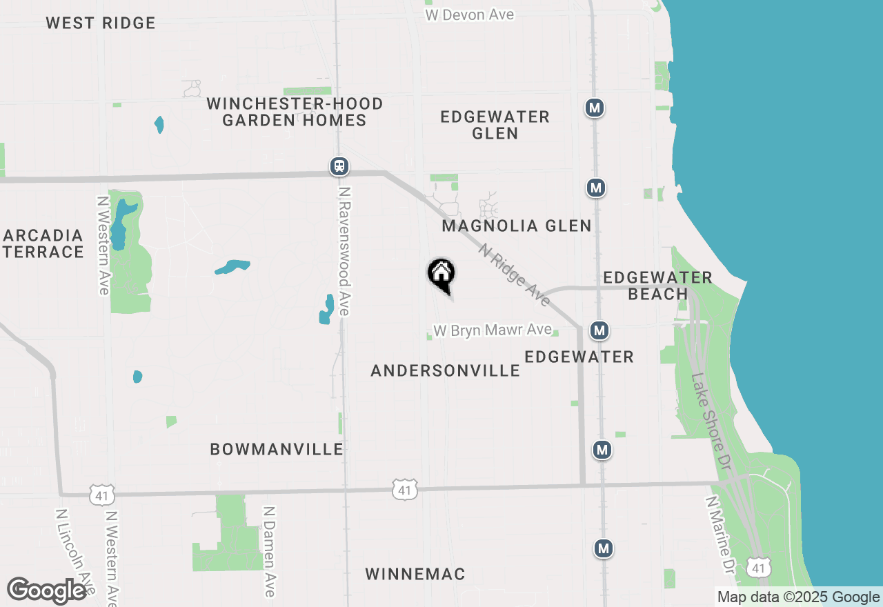 Map of 5647 N Clark Avenue #202, Chicago, IL 60660