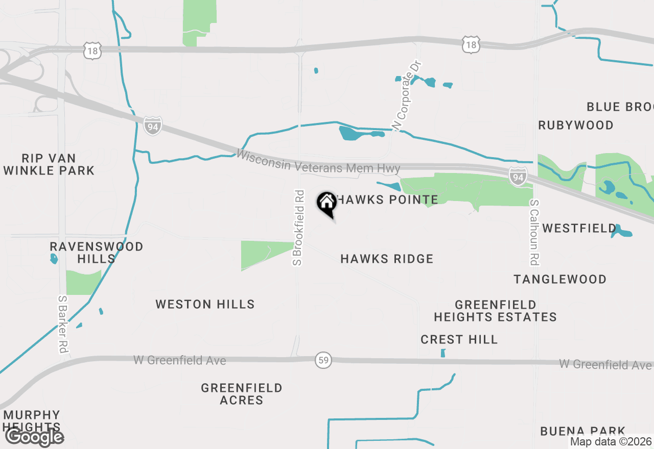 Map of 18535 Stonehedge Dr #A, Brookfield, WI 53045