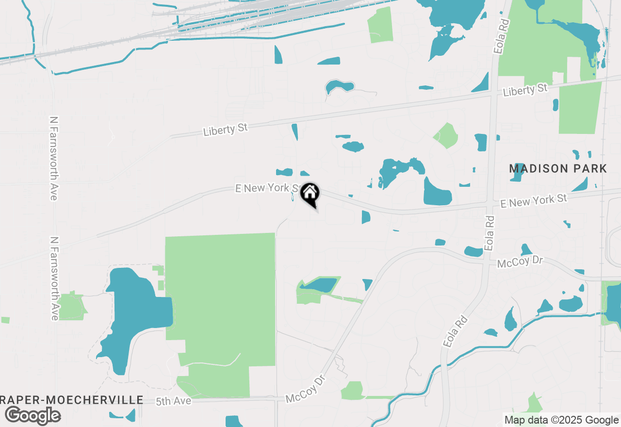 Map of 339 Abington Woods Drive, Aurora, IL 60502