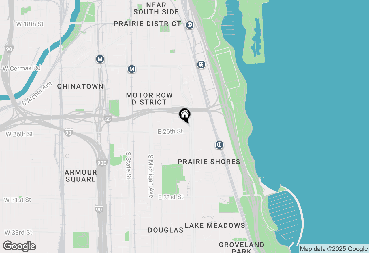 Map of 2517 S Calumet Avenue #31A, Chicago, IL 60616