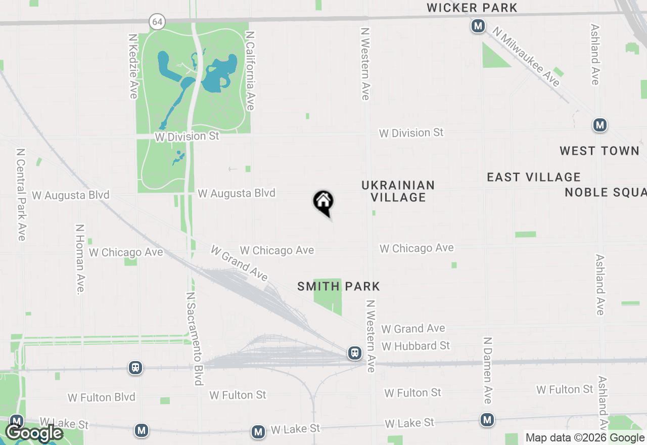 Map of 2539 W Iowa Street #1, Chicago, IL 60622