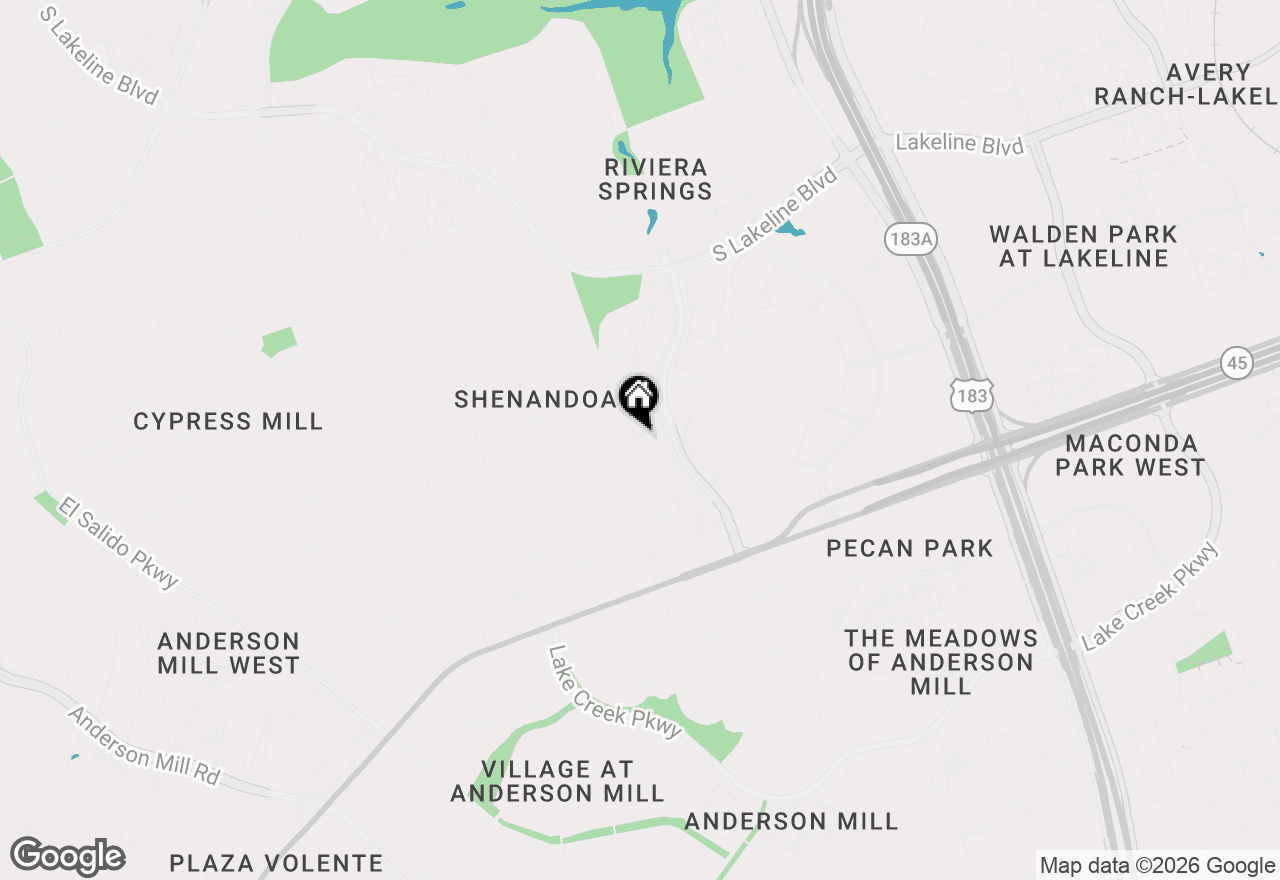 Map of 12700 Ridgeline Blvd #5302, Cedar Park, TX 78613