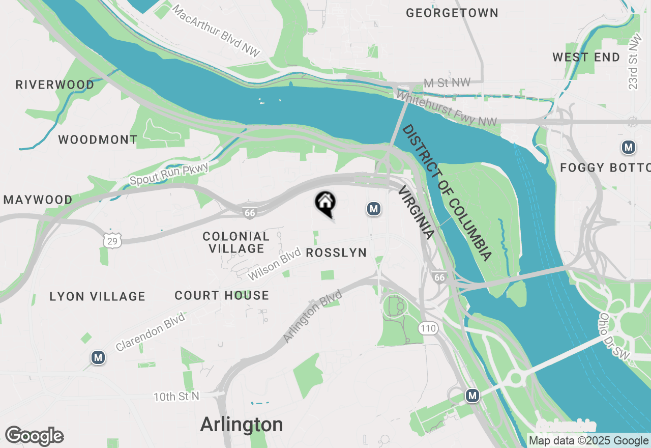 Map of 1530 Key Boulevard #414, Arlington, VA 22209