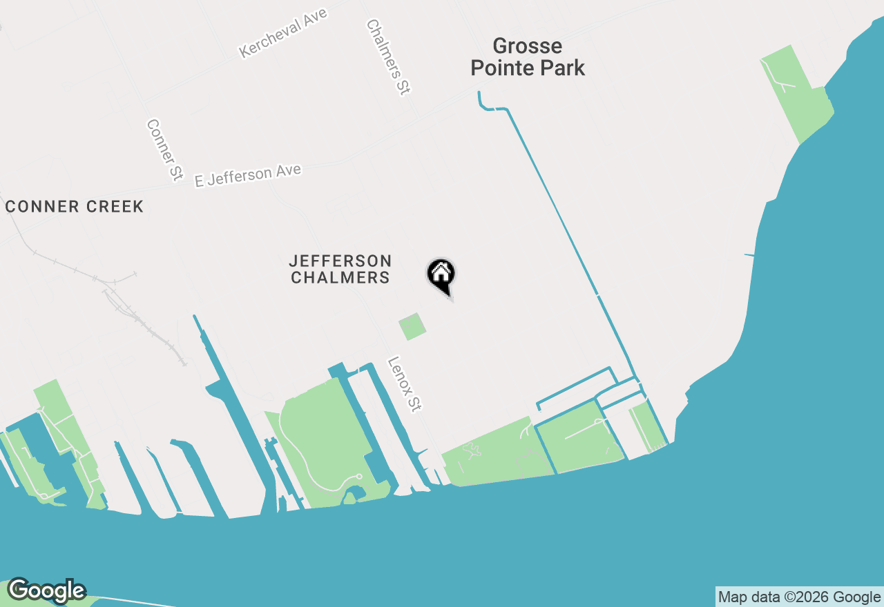 Map of 432 Eastlawn Street, Detroit, MI 48215