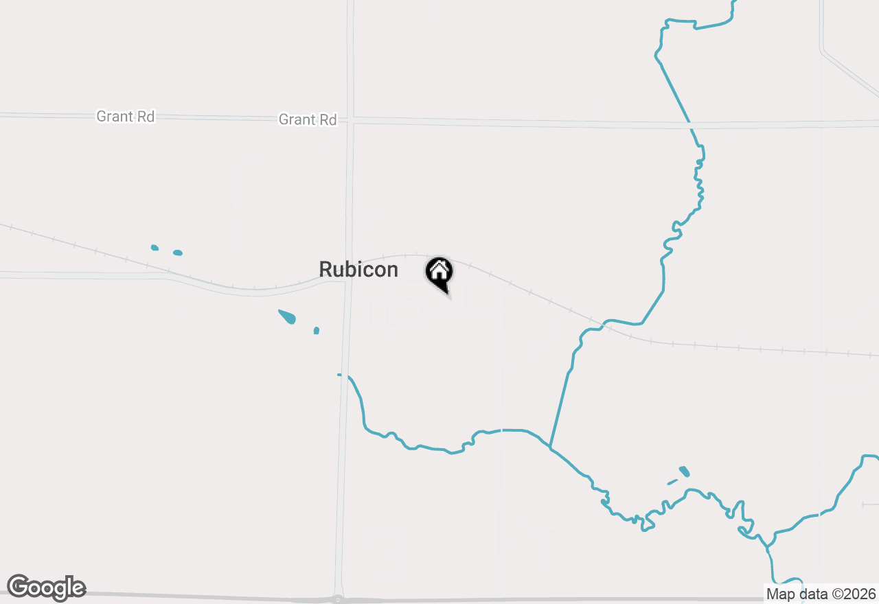 Map of W1132 Hilltop Rd, Rubicon, WI 53078
