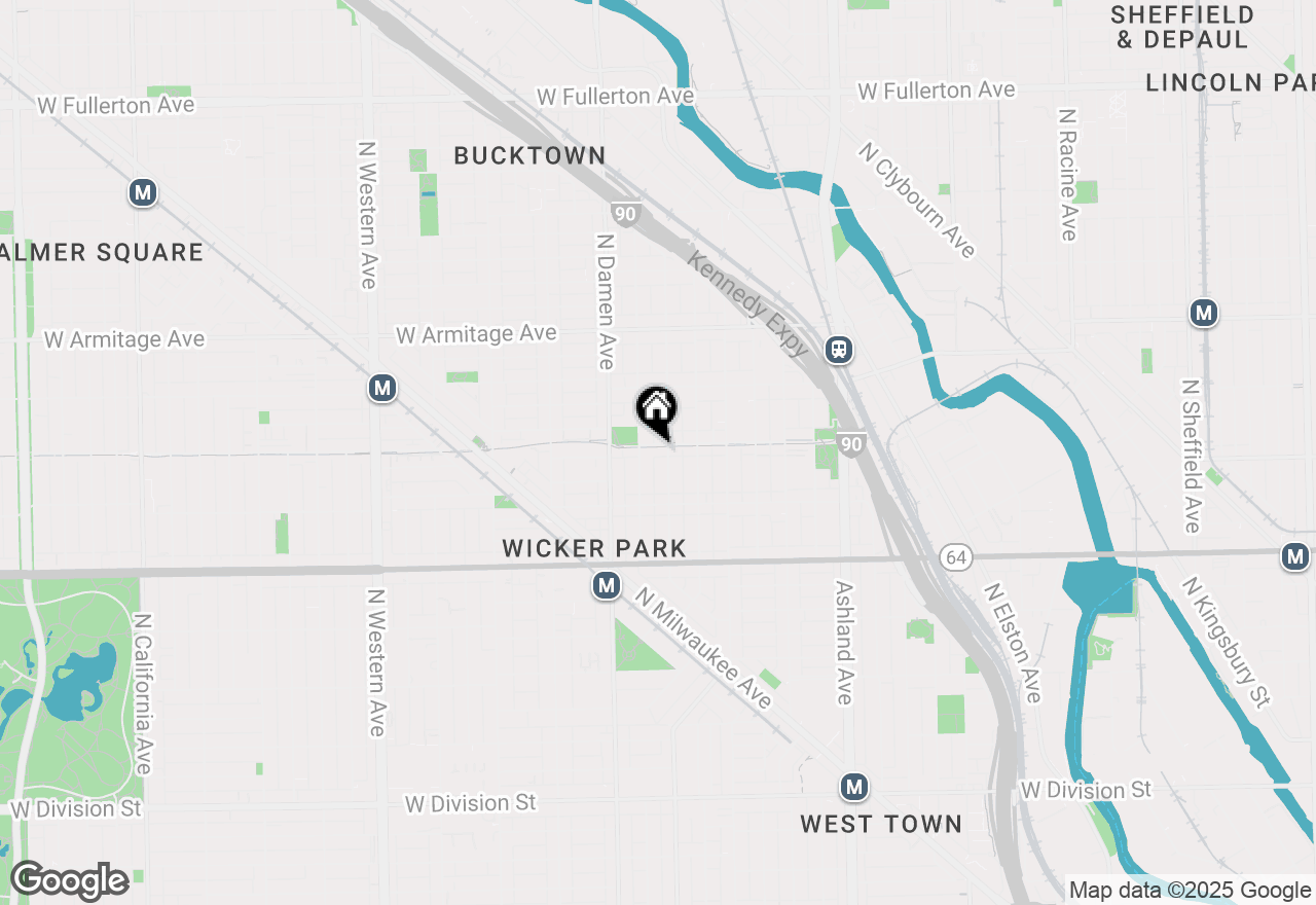 Map of 1750 N Wolcott Avenue #103, Chicago, IL 60622