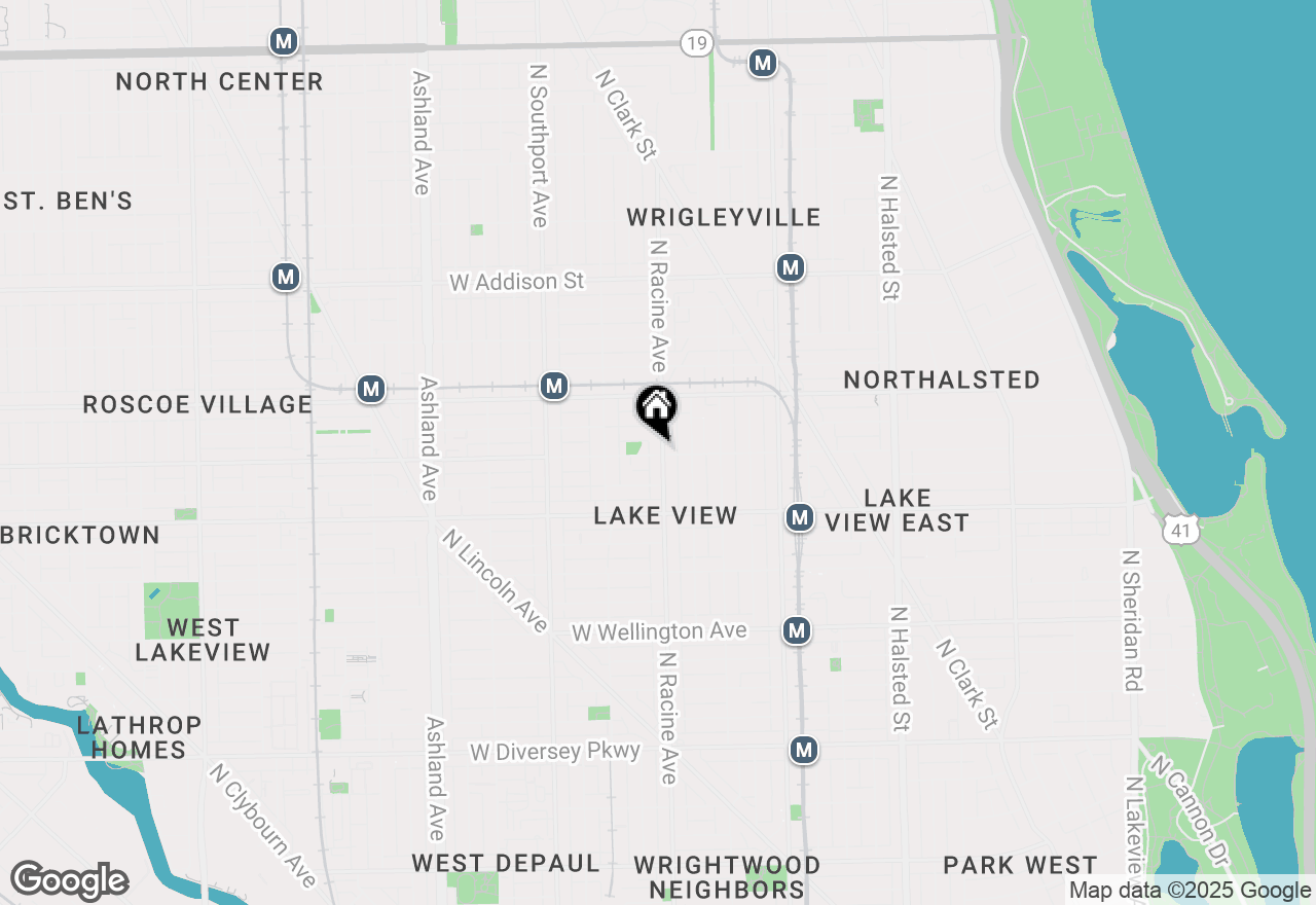 Map of 3300 N Racine Avenue #2, Chicago, IL 60657