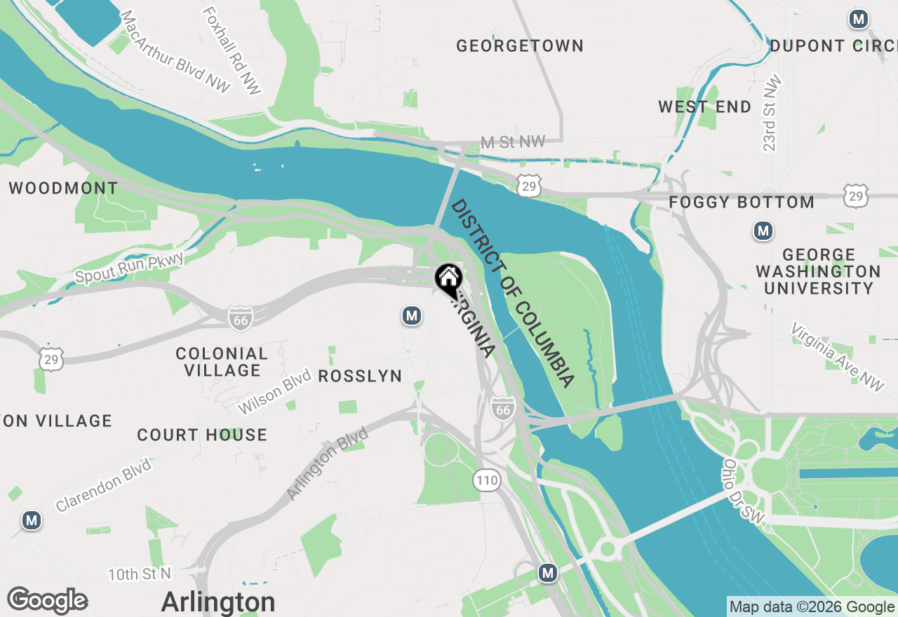 Map of 1111 19th Street N #1503, Arlington, VA 22209