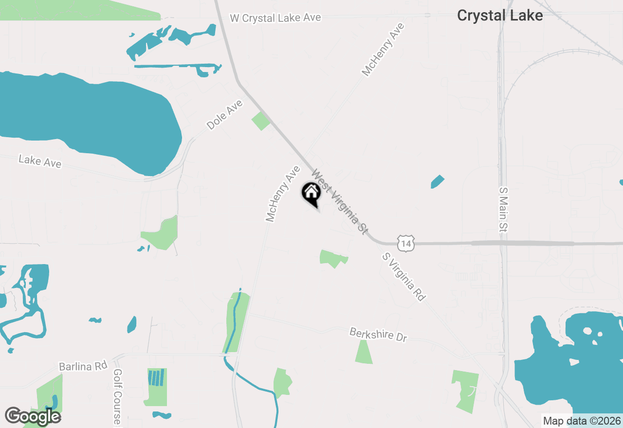 Map of 329 Everett Avenue #2B, Crystal Lake, IL 60014