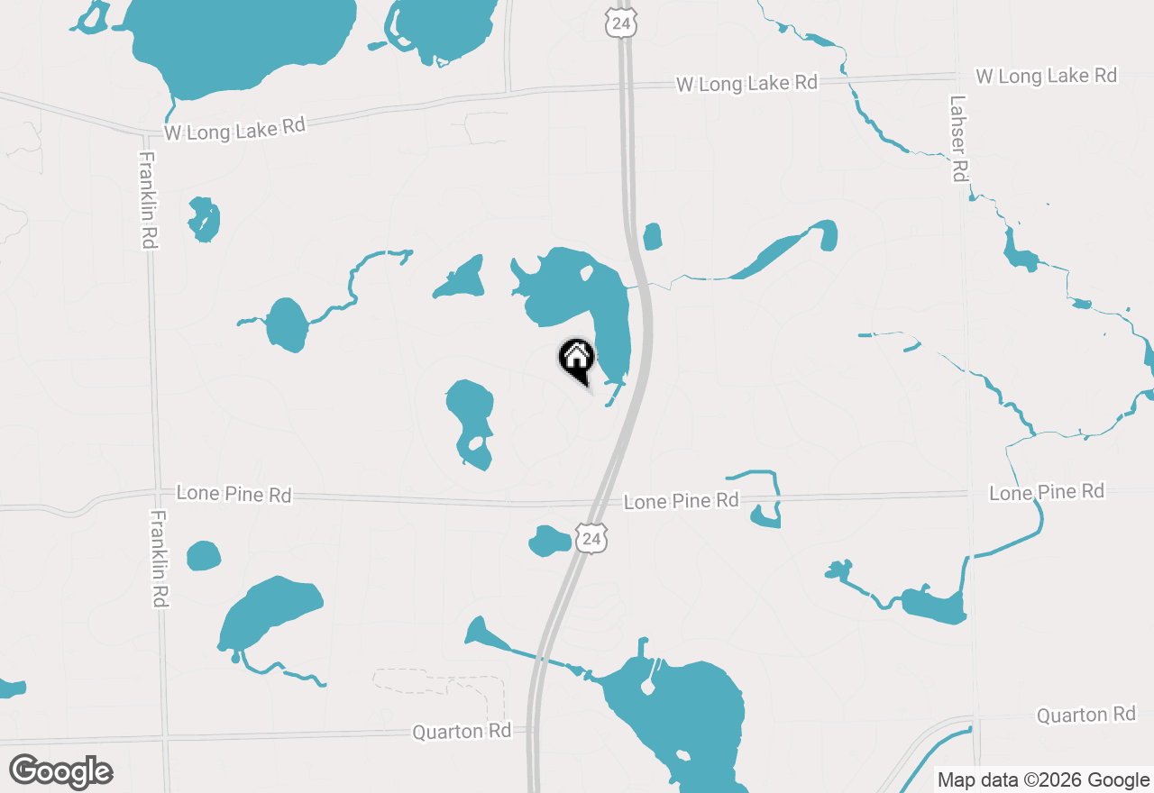 Map of 4740 W Wickford, Bloomfield Hills, MI 48302