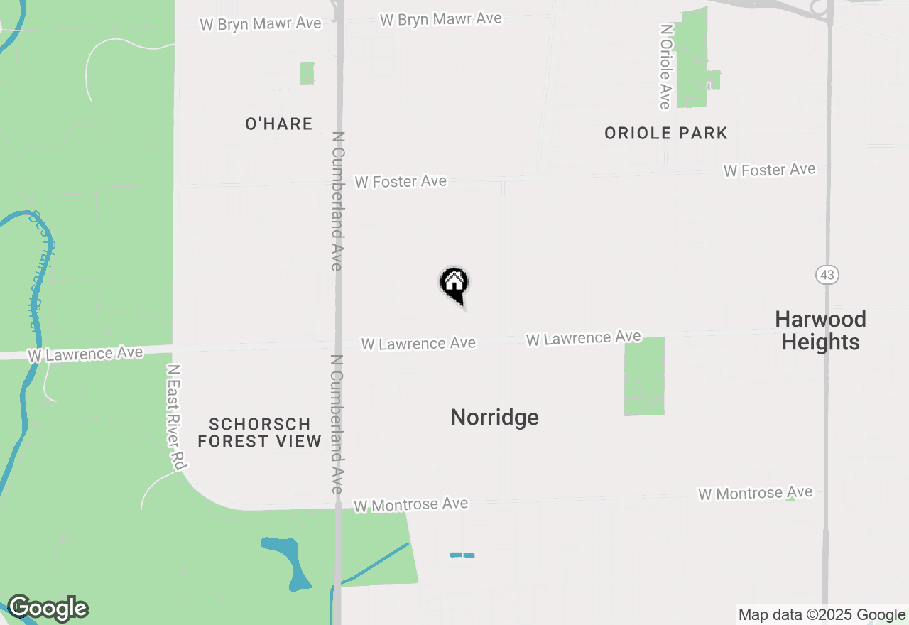 Map of 4831 N Crescent Avenue, Norridge, IL 60706