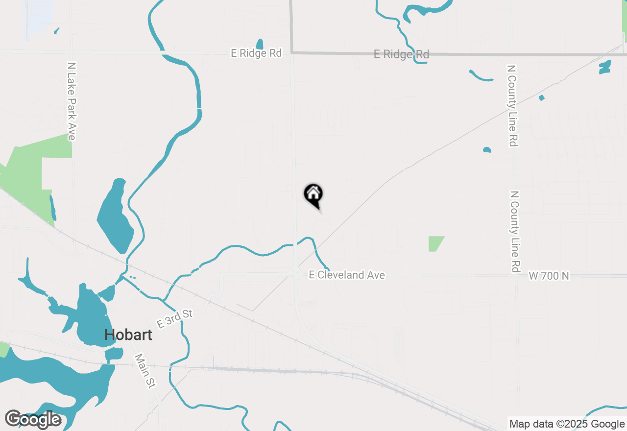 Map of 1750 Hickey Street, Hobart, IN 46342