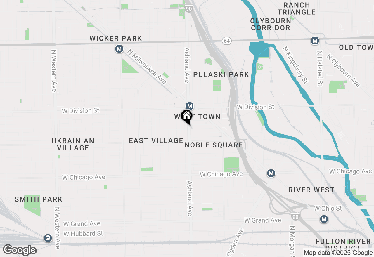 Map of 1048 N Ashland Avenue, Chicago, IL 60622