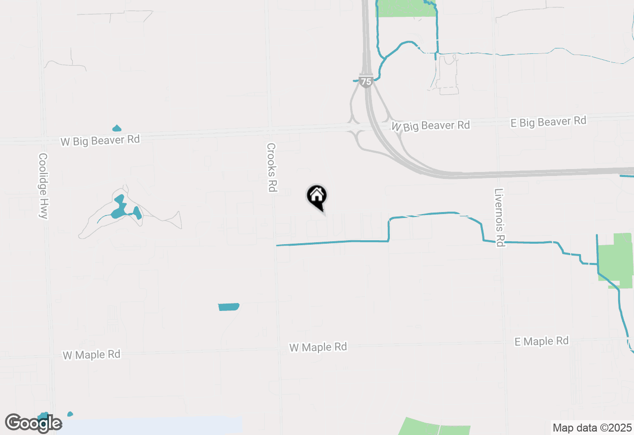 Map of 1175 Kirts Boulevard #D, Troy, MI 48084