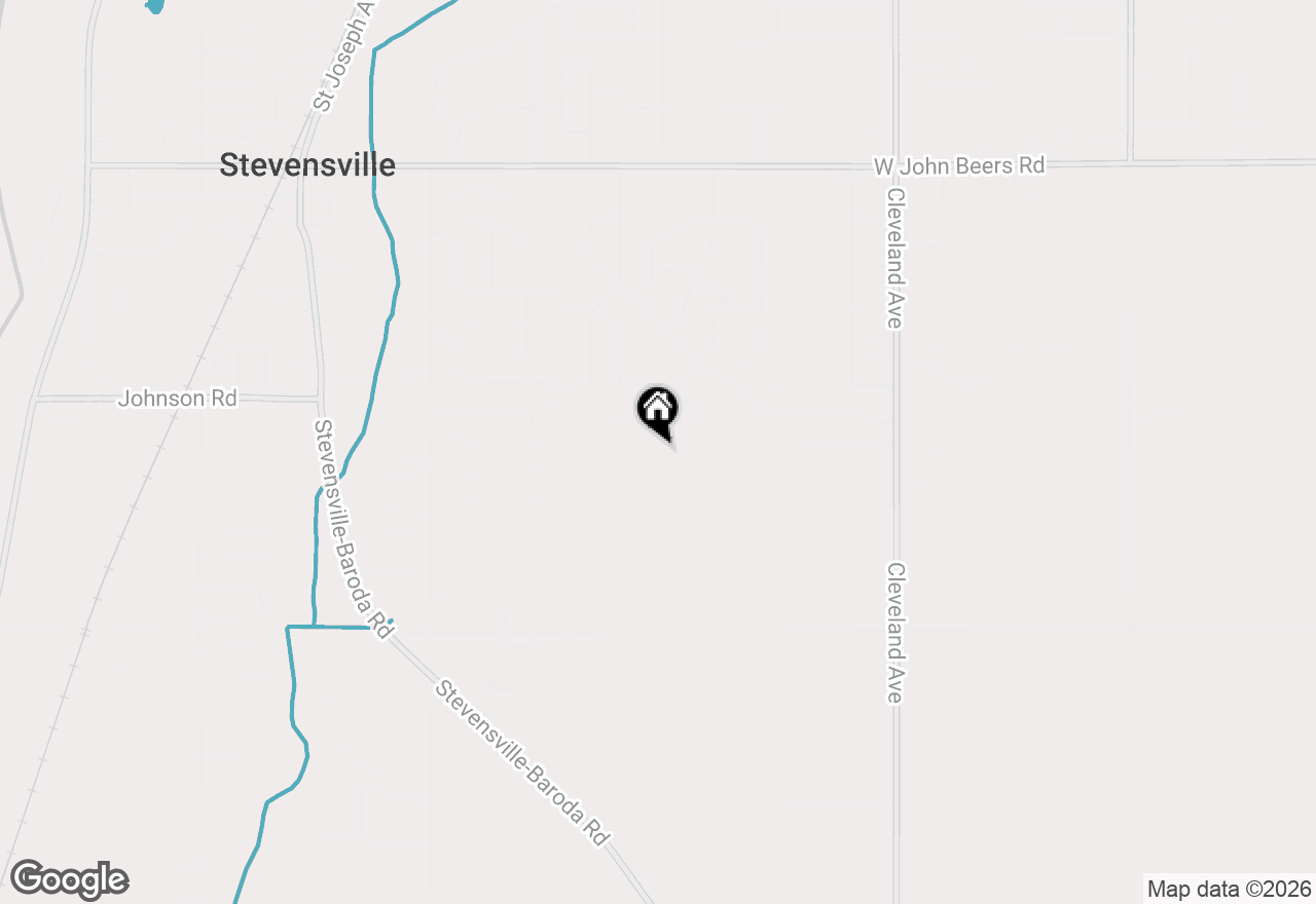 Map of 6191 Dreamcatcher Road, Stevensville, MI 49127