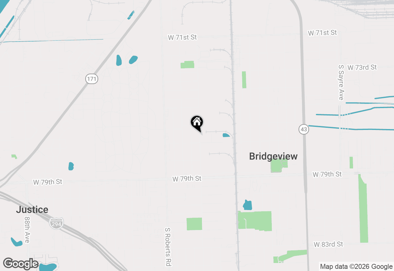 Map of 7616 S 78th Avenue, Bridgeview, IL 60455