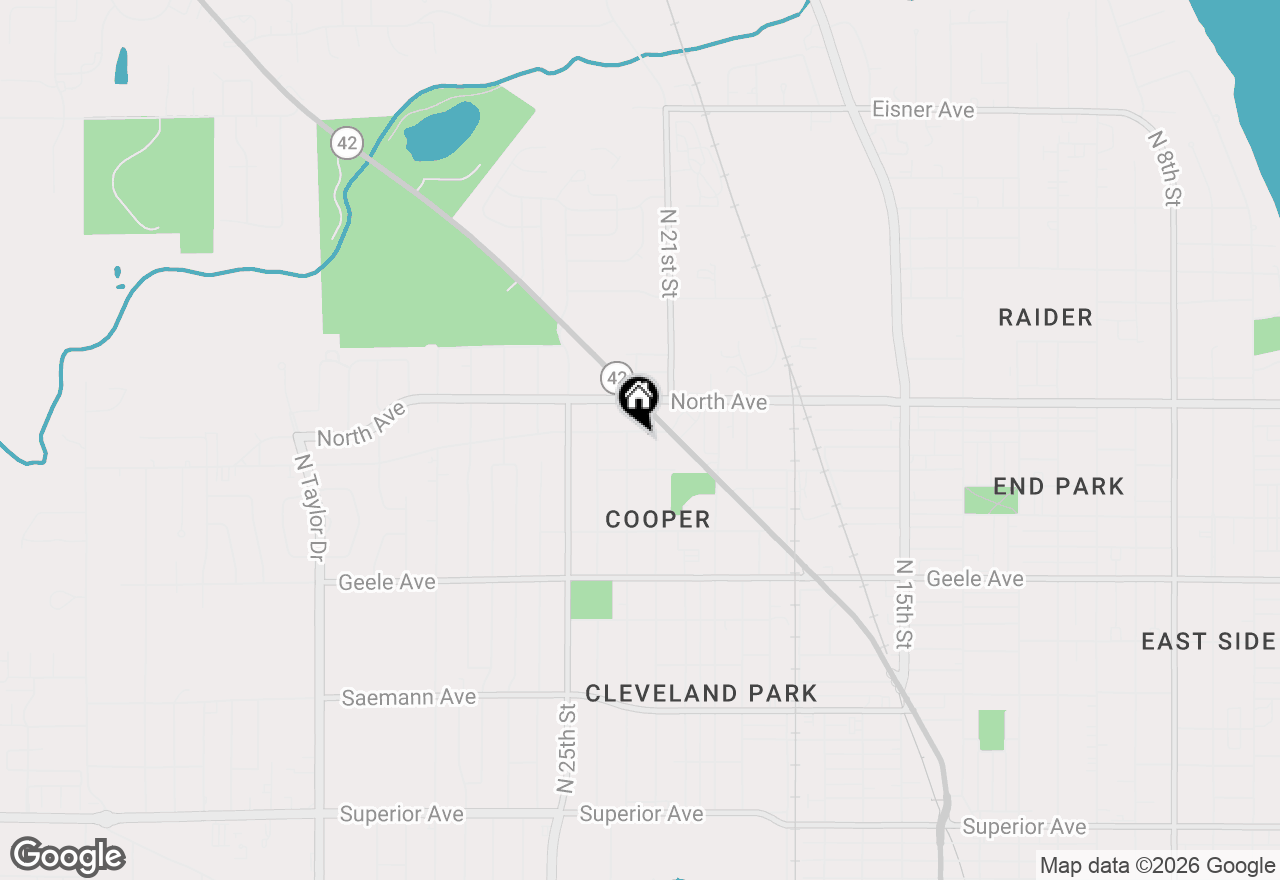 Map of 2215 Main Ave, Sheboygan, WI 53083