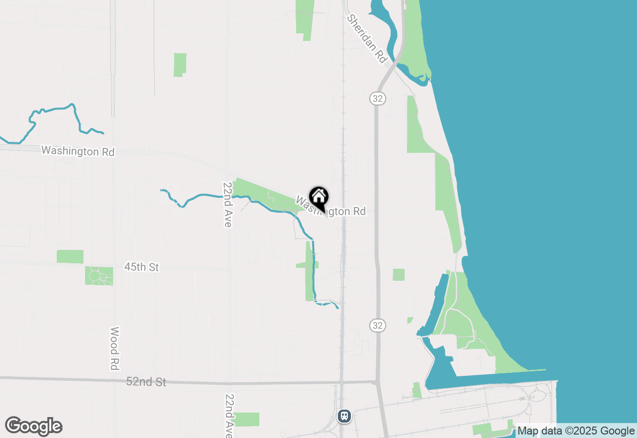 Map of 1403 Washington Rd, Kenosha, WI 53140