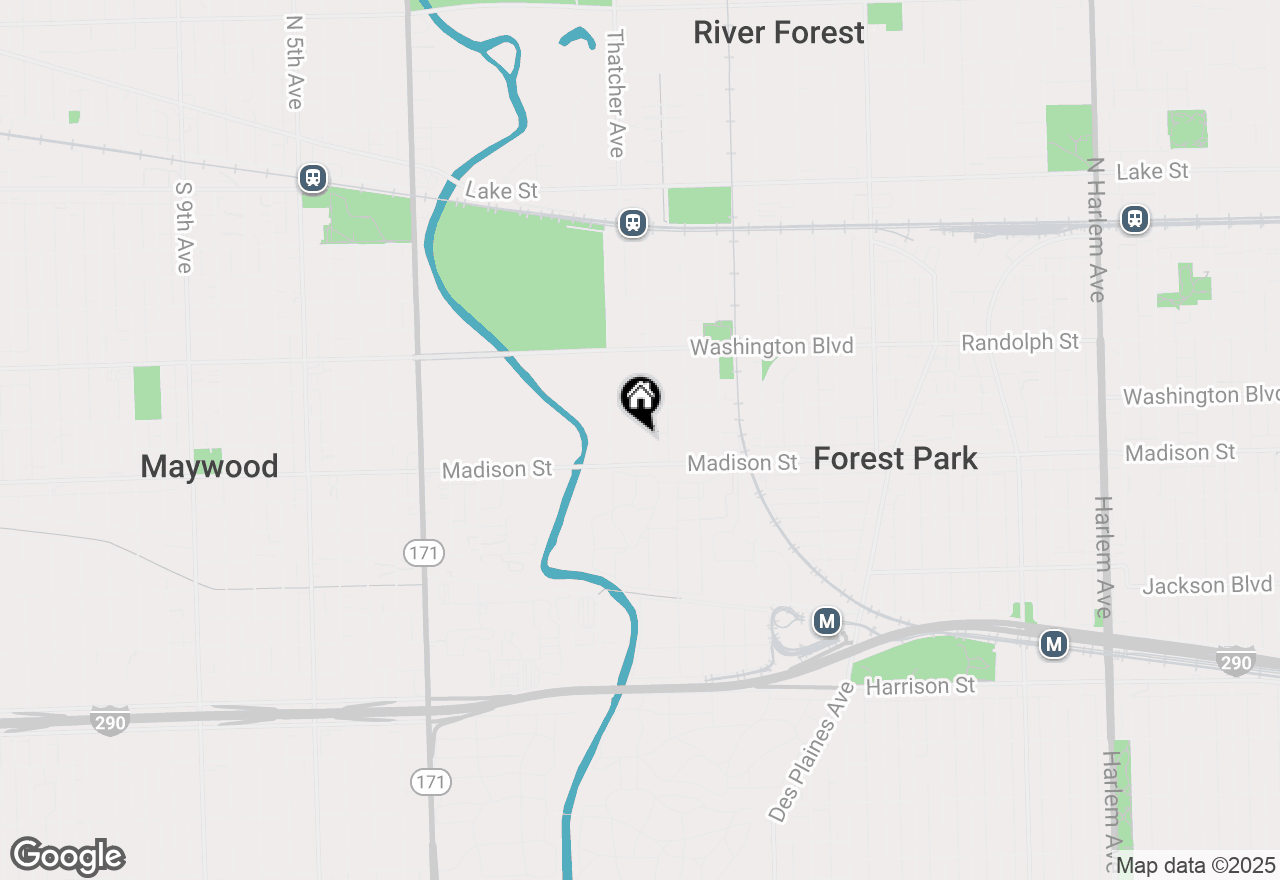 Map of 18 Gale Avenue, River Forest, IL 60305