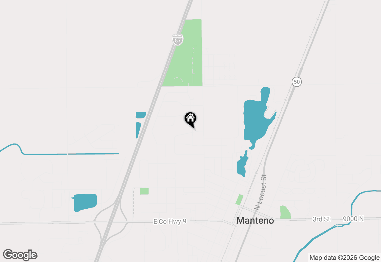 Map of (Address confidential), Manteno, Illinois 60950