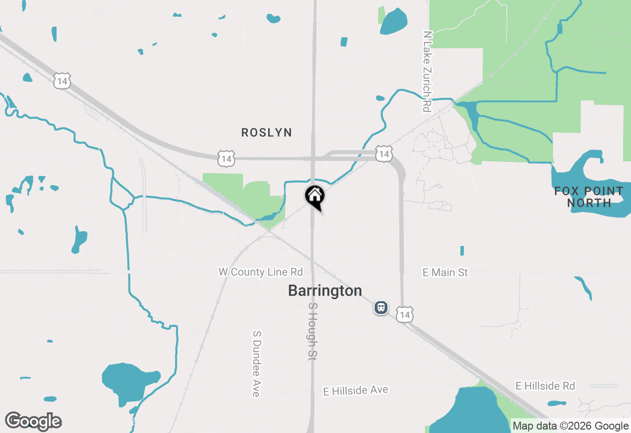Map of 417 N Hough Street, Barrington, IL 60010