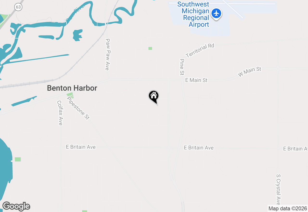 Map of 786 Buss Avenue, Benton Harbor, MI 49022