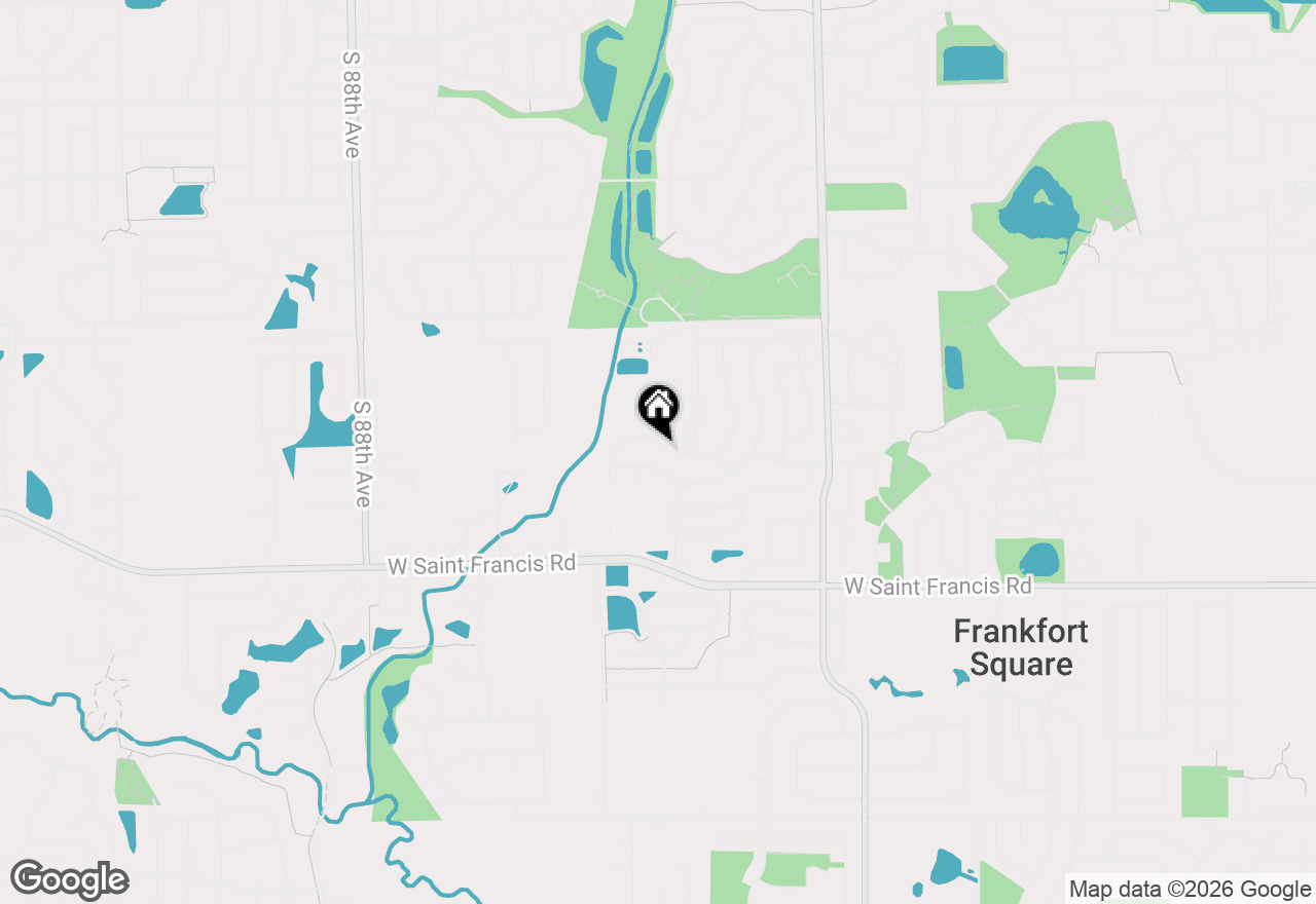 Map of 20151 S Rosewood Drive, Frankfort, IL 60423