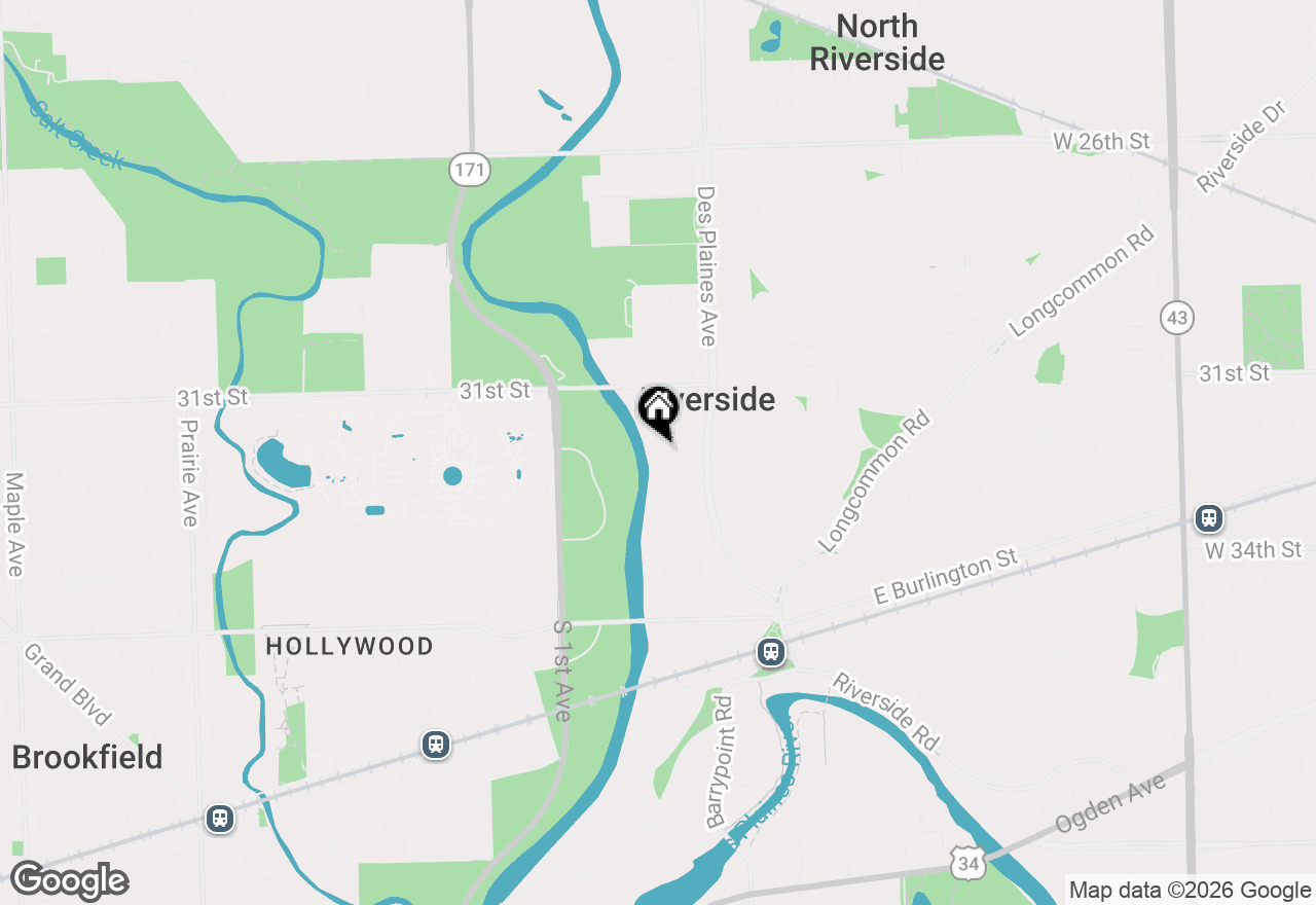 Map of 236 Maplewood Road, Riverside, IL 60546