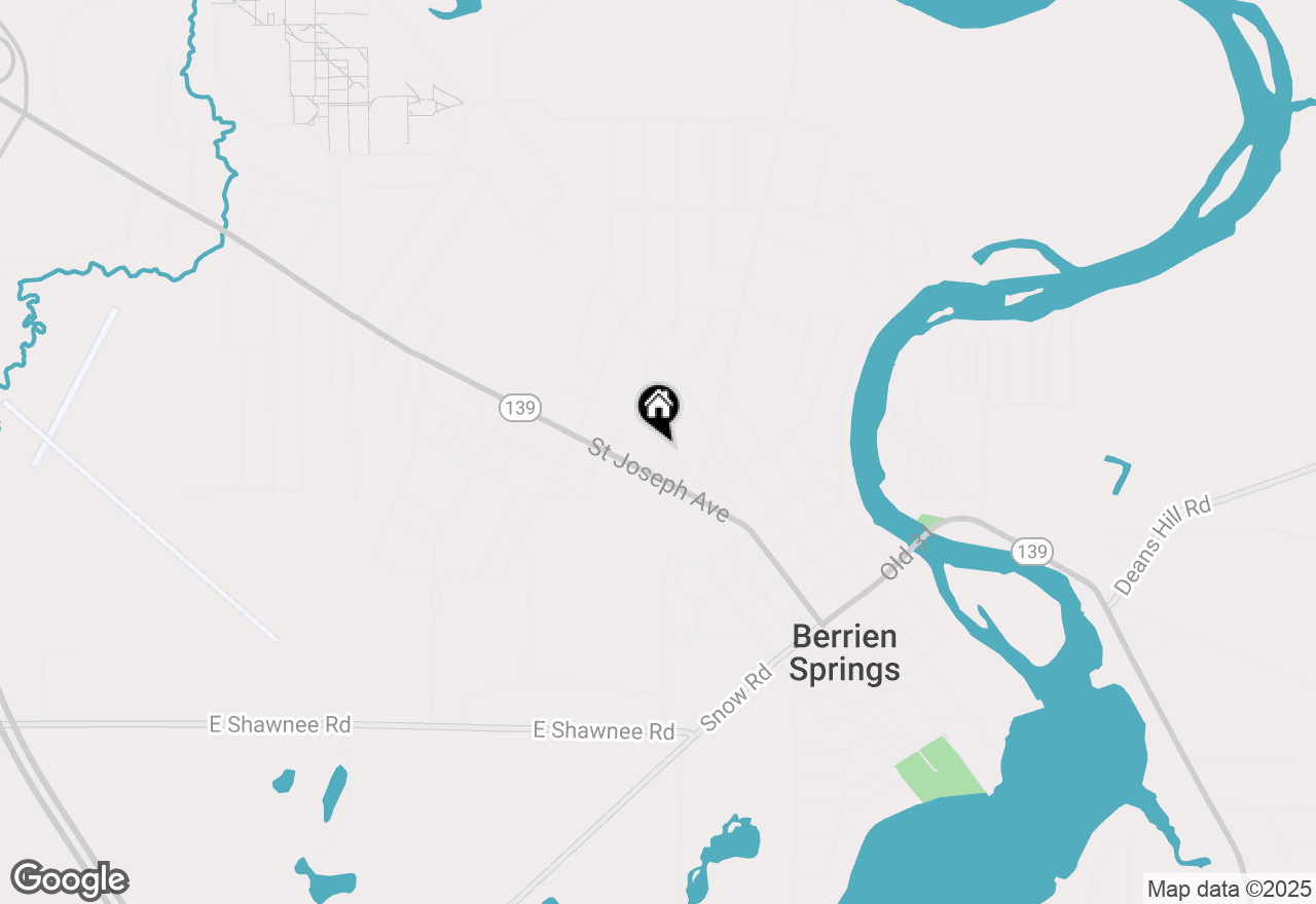 Map of 628 St Joseph Avenue, Berrien Springs, MI 49103