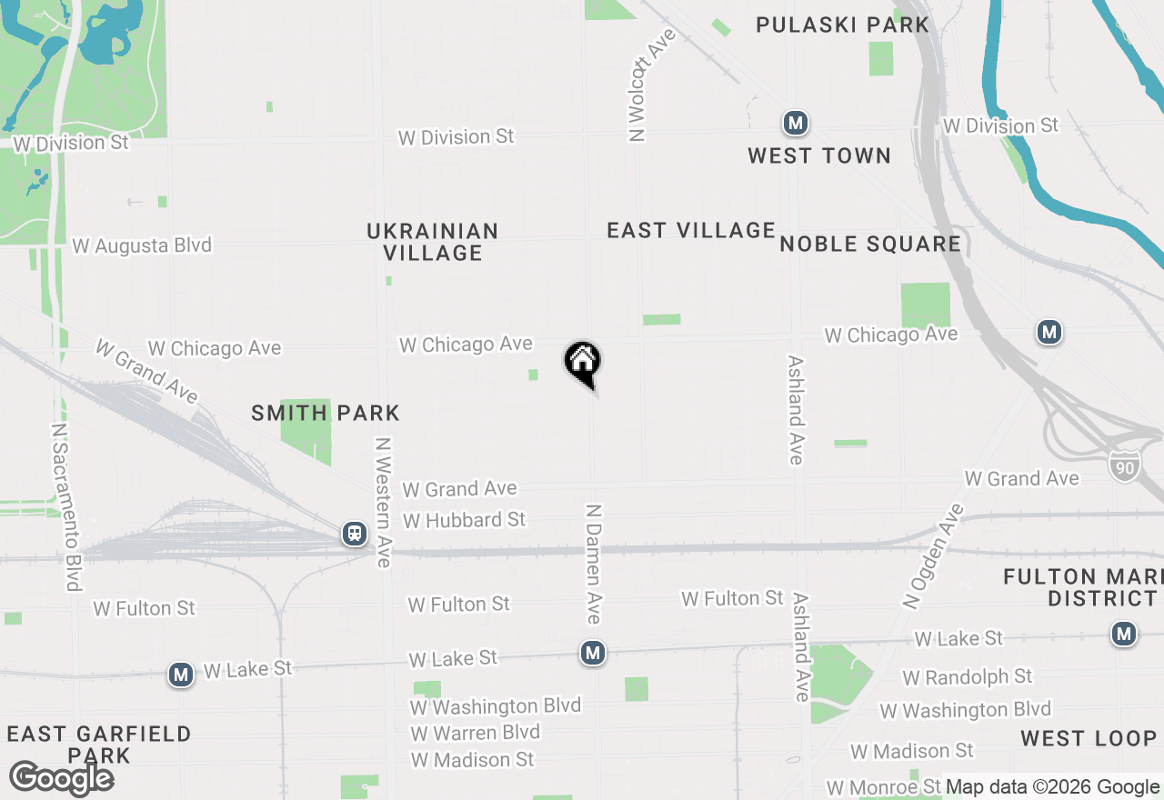 Map of 2009 W Huron Street, Chicago, IL 60612