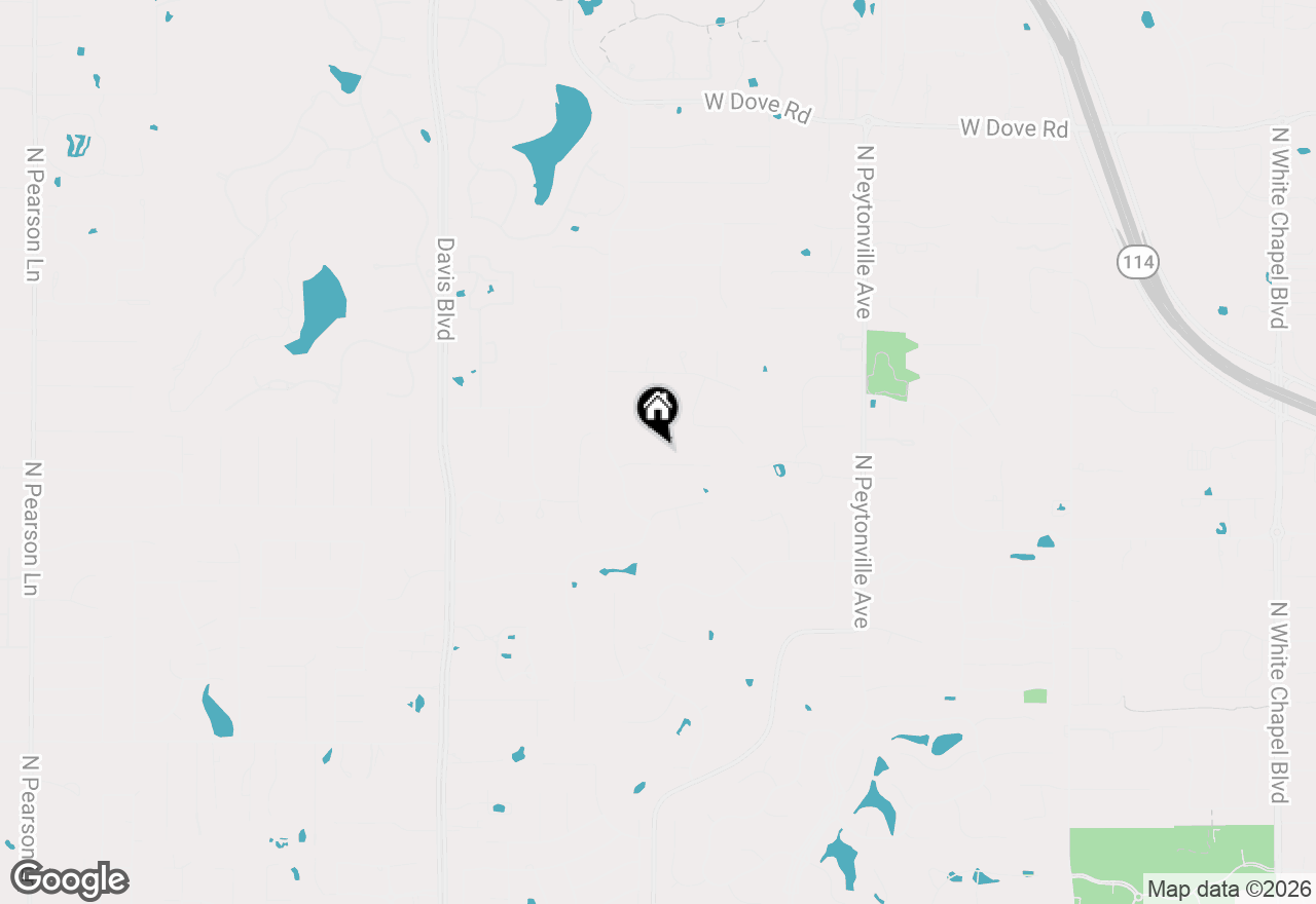 Map of 1346 Forest Lane, Southlake, TX 76092