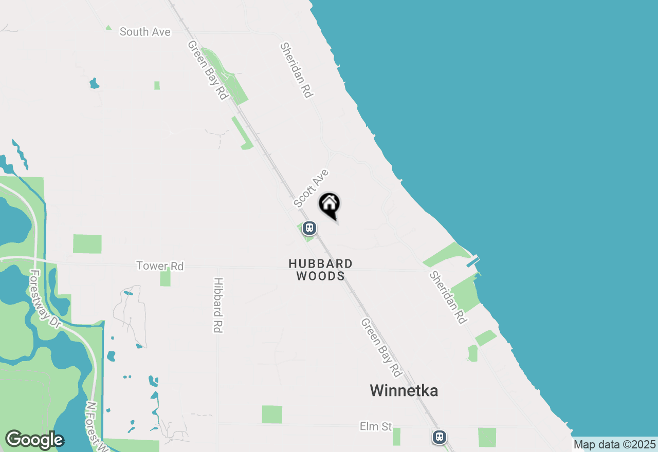 Map of 1010 Hubbard Place, Winnetka, IL 60093