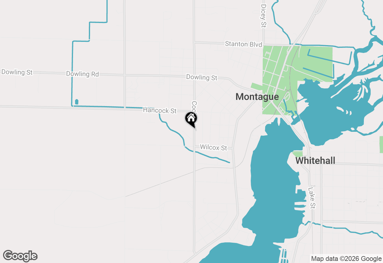 Map of 8493 Cook Street, Montague, MI 49437