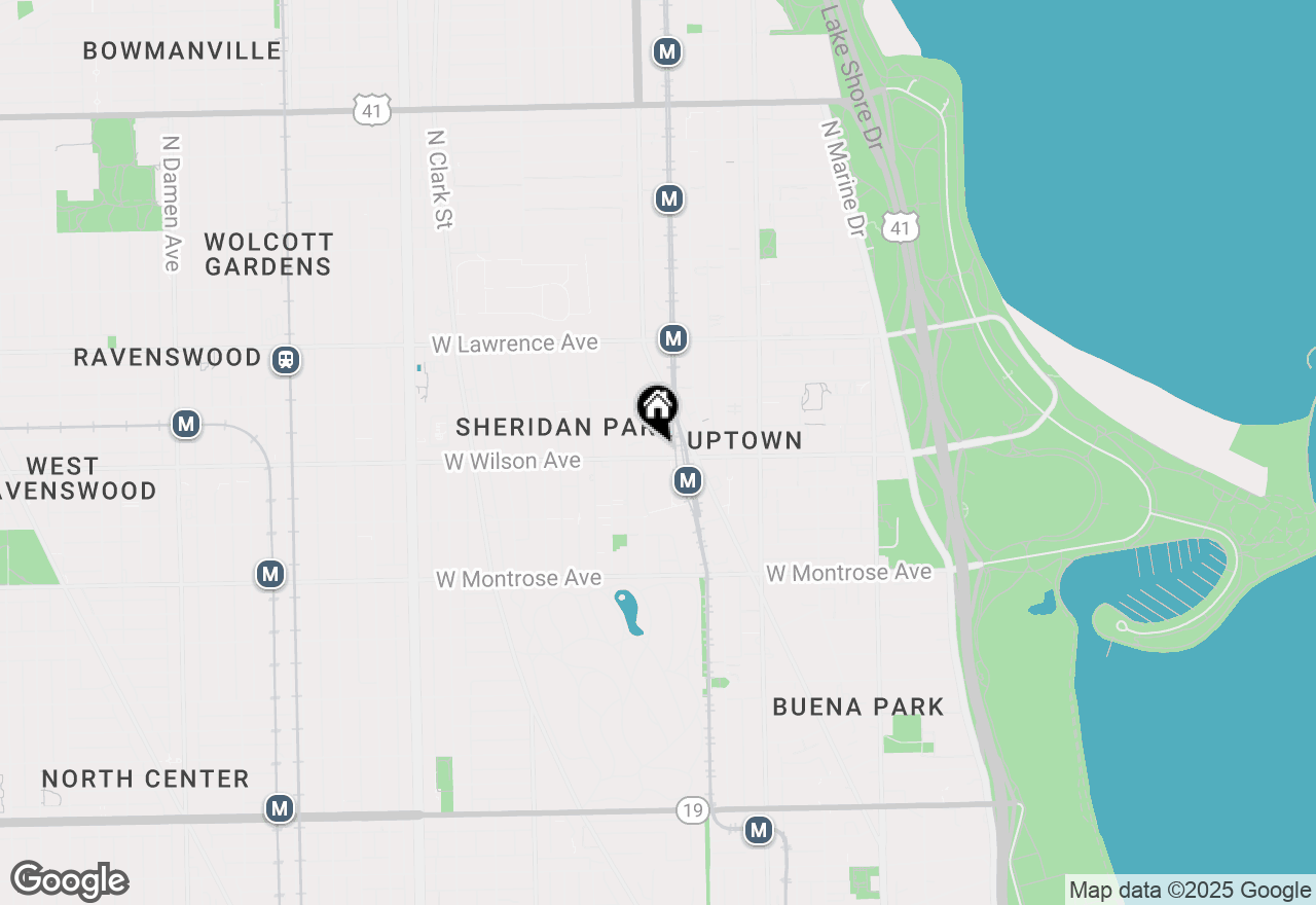 Map of 1136 W Wilson Avenue #301, Chicago, IL 60640