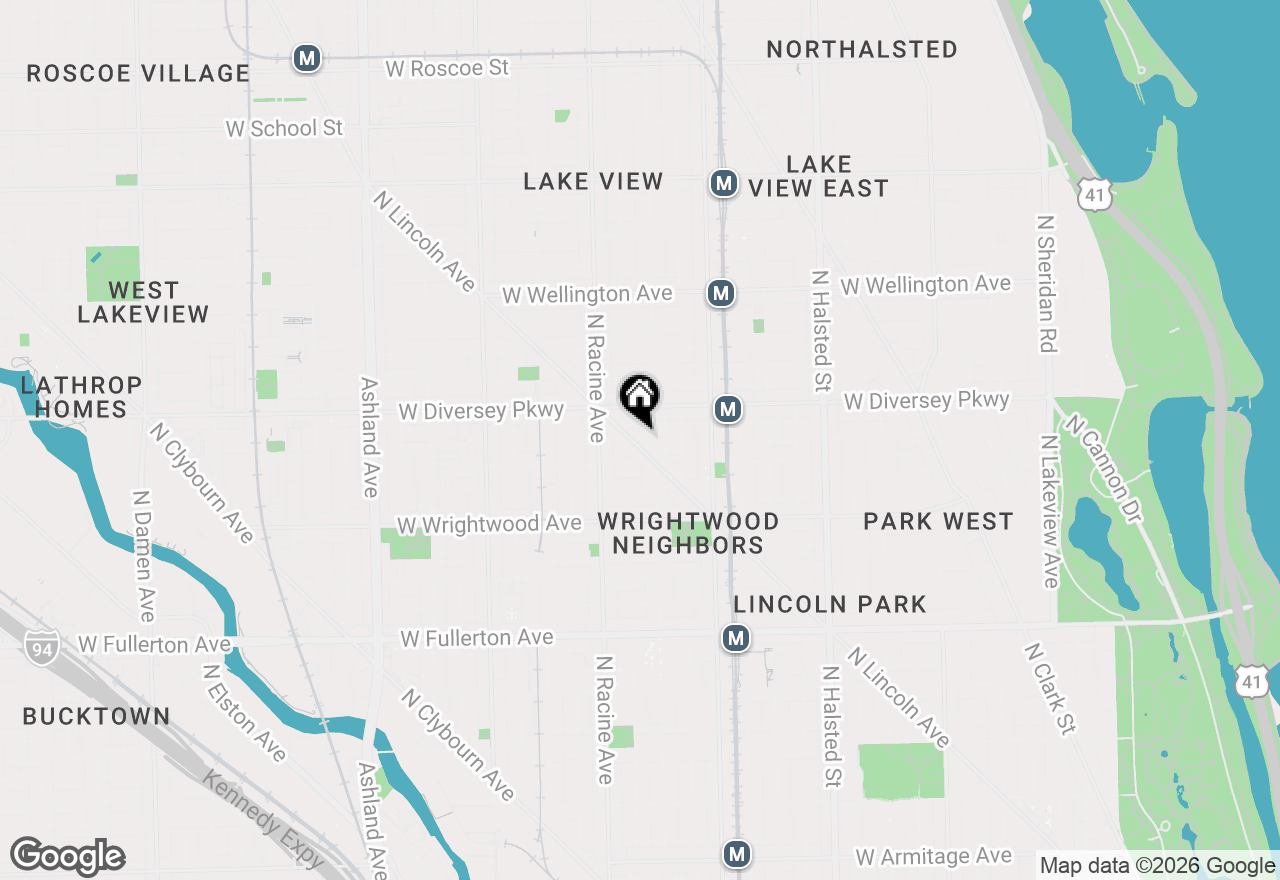 Map of 2733 N Lincoln Avenue #C, Chicago, IL 60614