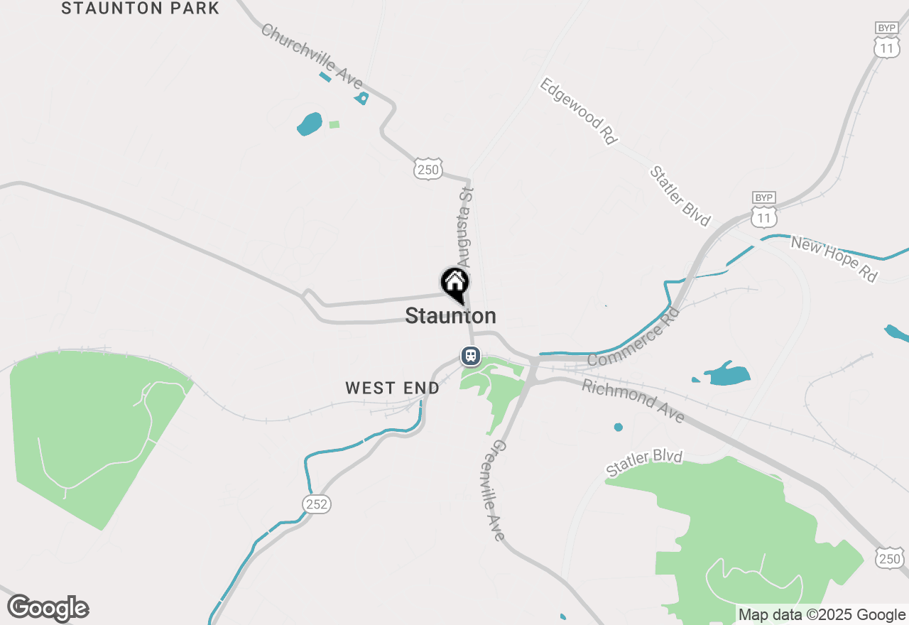 Map of 27 W Beverley Street, Staunton, VA 24401