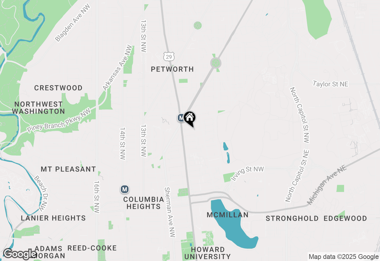 Map of 749 Princeton Place Nw, Washington, DC 20010