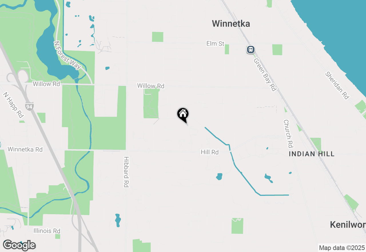 Map of 180 De Windt Road, Winnetka, IL 60093