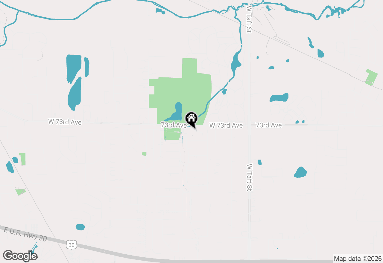 Map of 7315 Taney Place, Merrillville, IN 46410