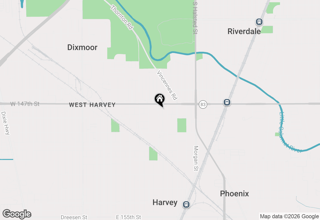 Map of 14717 Turlington Avenue, Harvey, IL 60426