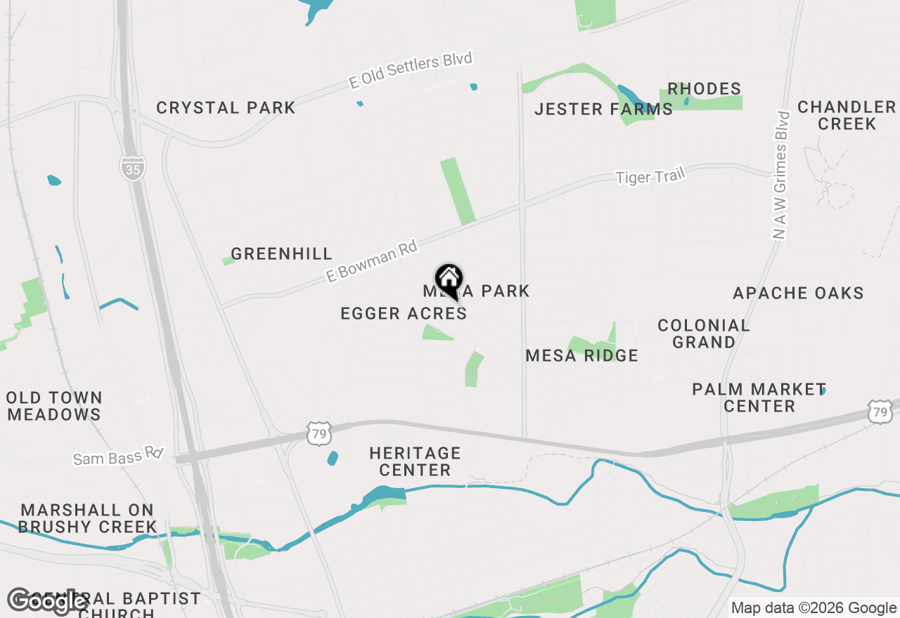 Map of 1605 Greyson Dr, Round Rock, TX 78664