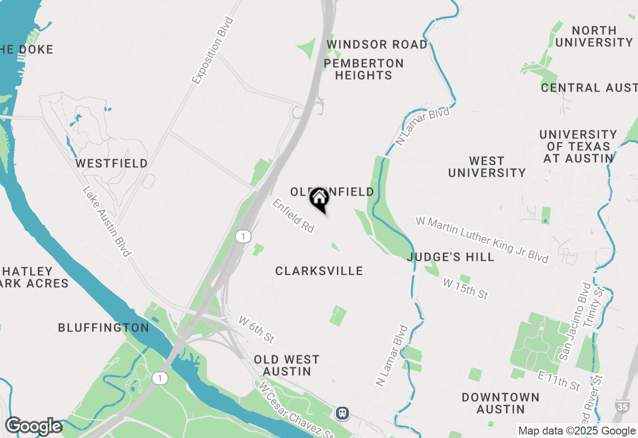 Map of 1508 Pease Rd, Austin, TX 78703