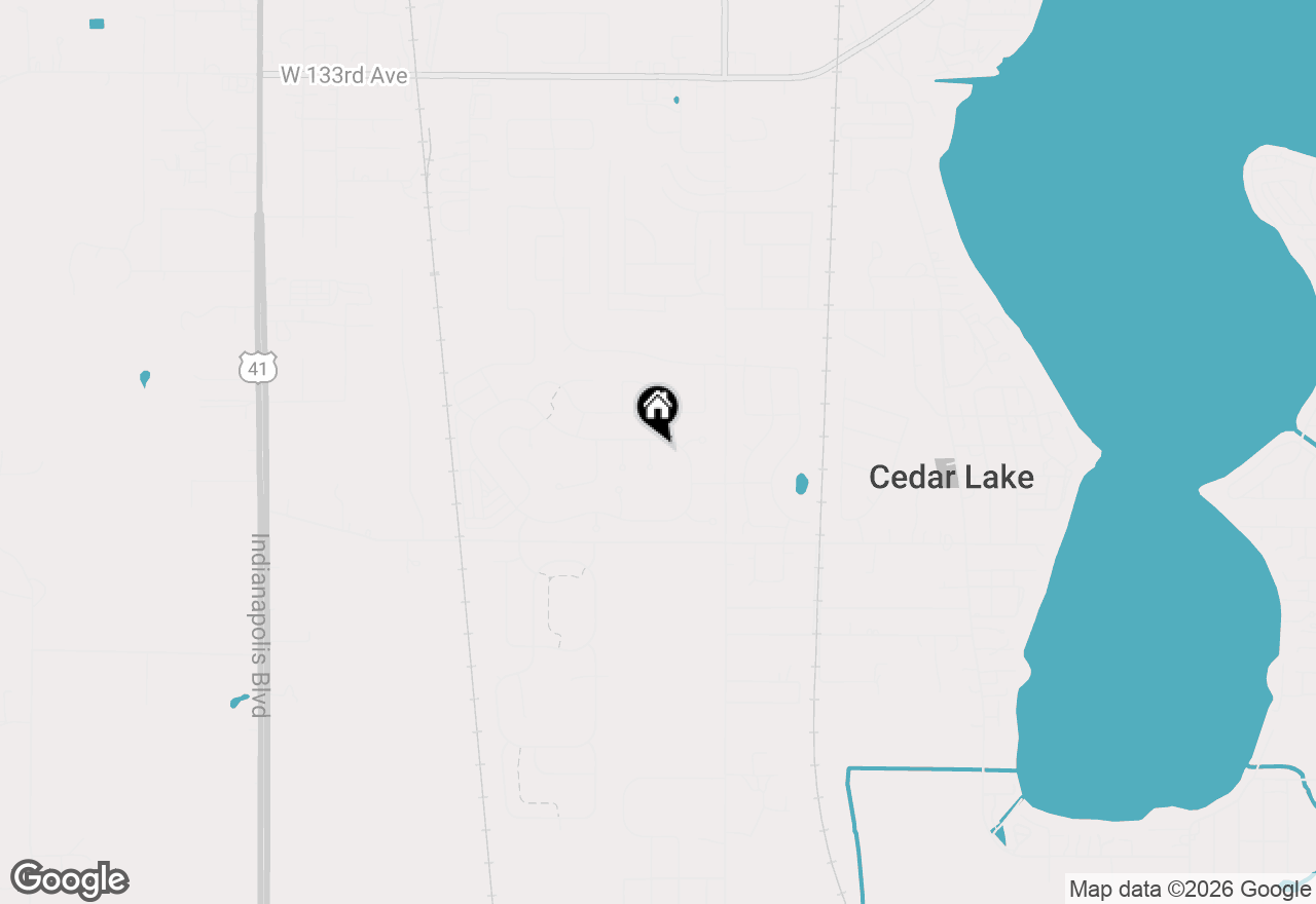 Map of 13933 Heartland Court, Cedar Lake, IN 46303