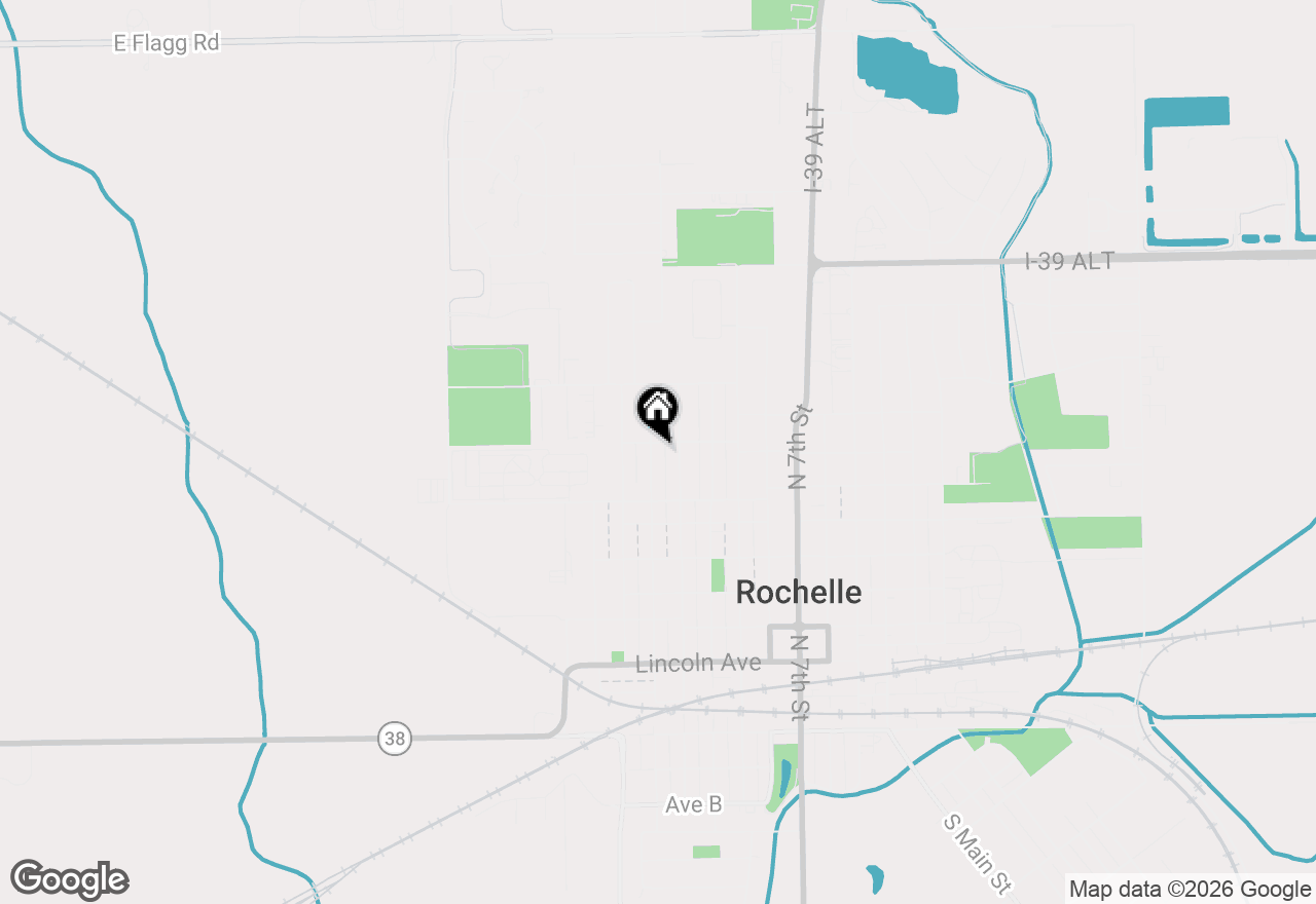 Map of 845 N 12th Street, Rochelle, IL 61068