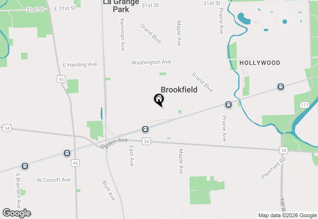 Map of 3814 Raymond Avenue, Brookfield, IL 60513